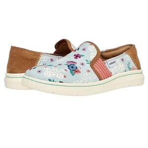 Ariat Ryder Casual Slip On Shoes Suede Floral Canvas Womens 8.5 UK 6 EU 39‎